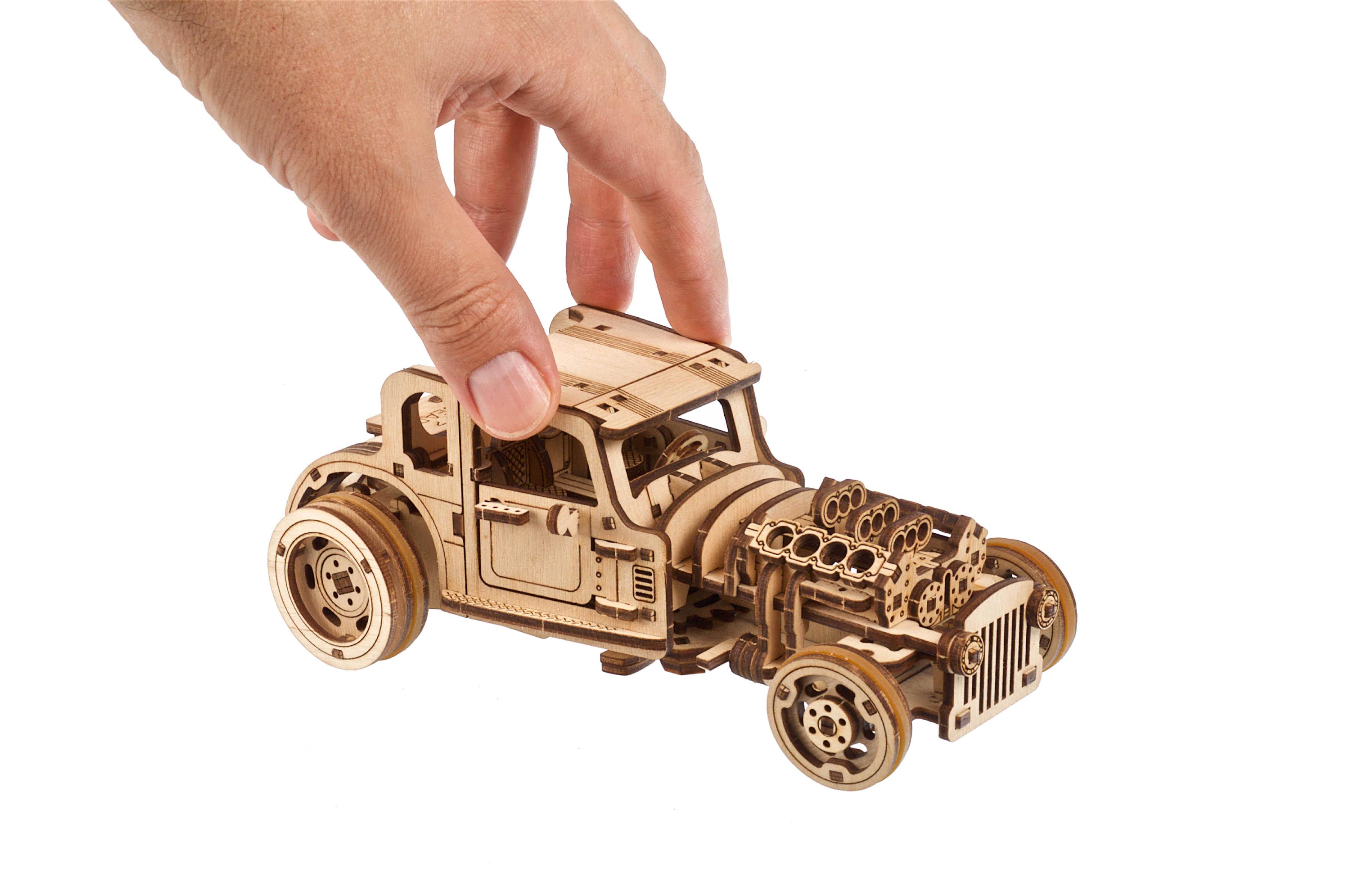 U-Gears Hot Rod Furious Mouse mechanisch houten bouwpakket