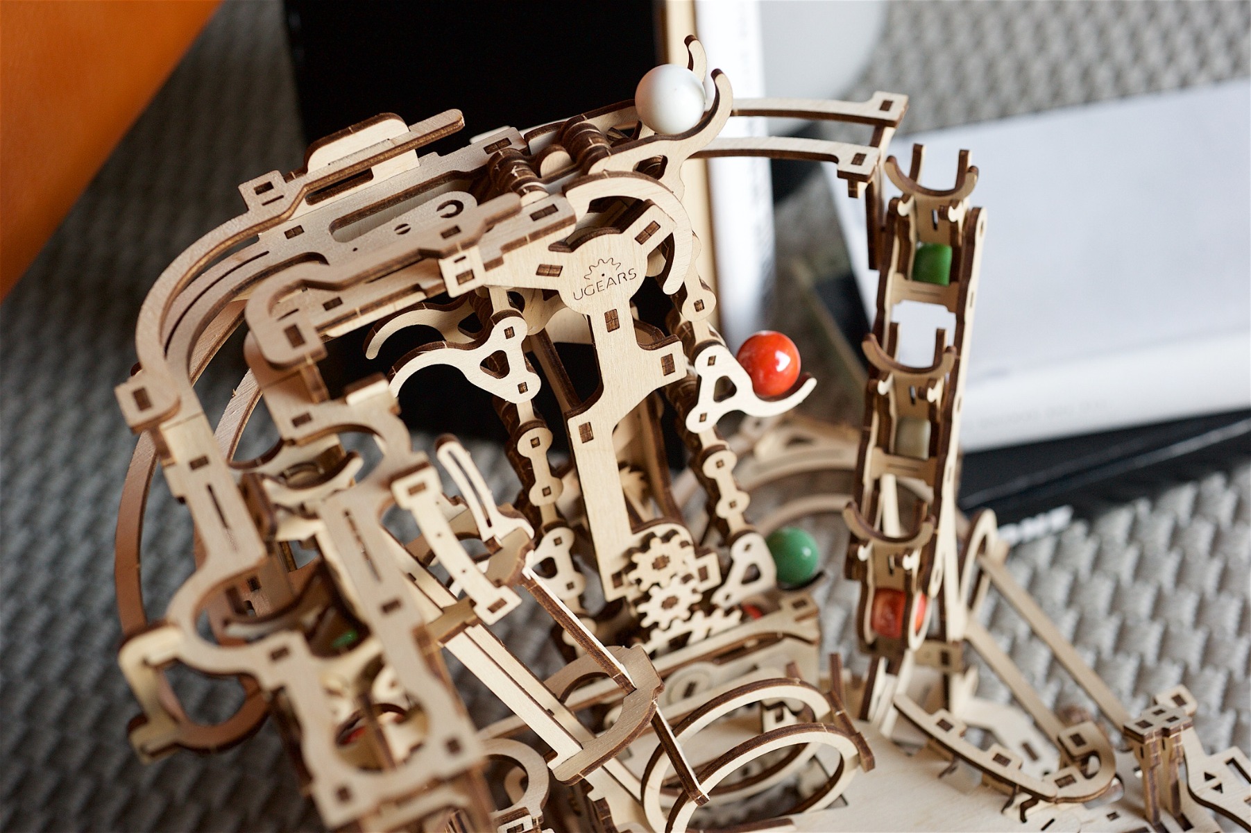 U-Gears Chain Hoist Knikkerbaan mechanisch houten bouwpakket