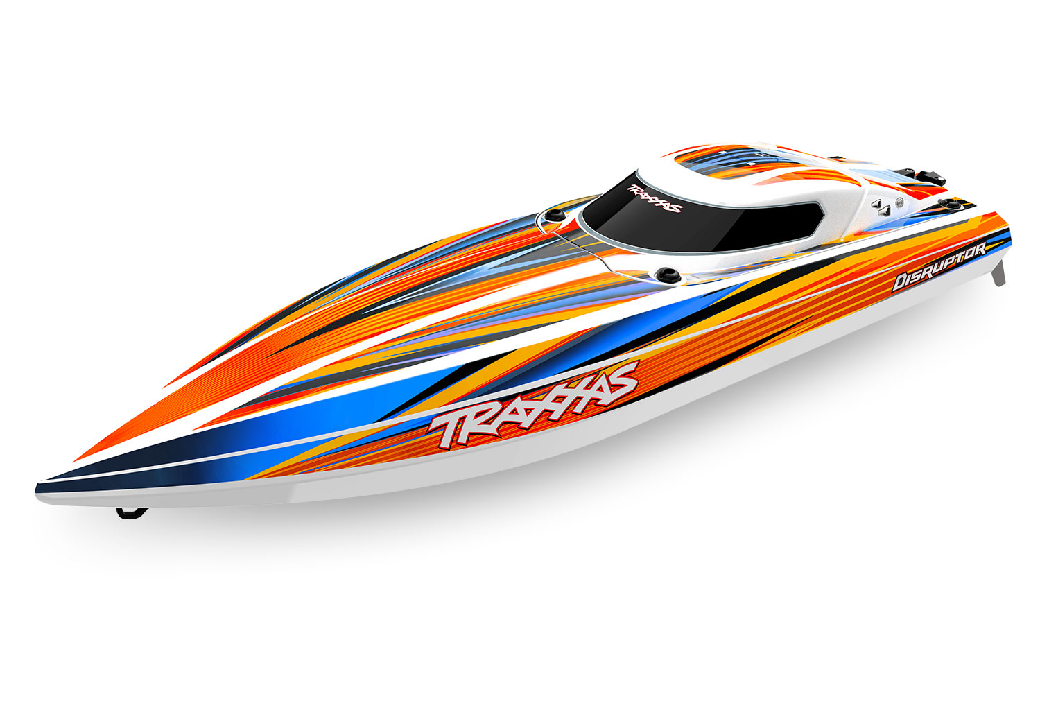 Traxxas Disruptor 4S 40+ MPH High-Performance Boat Orange