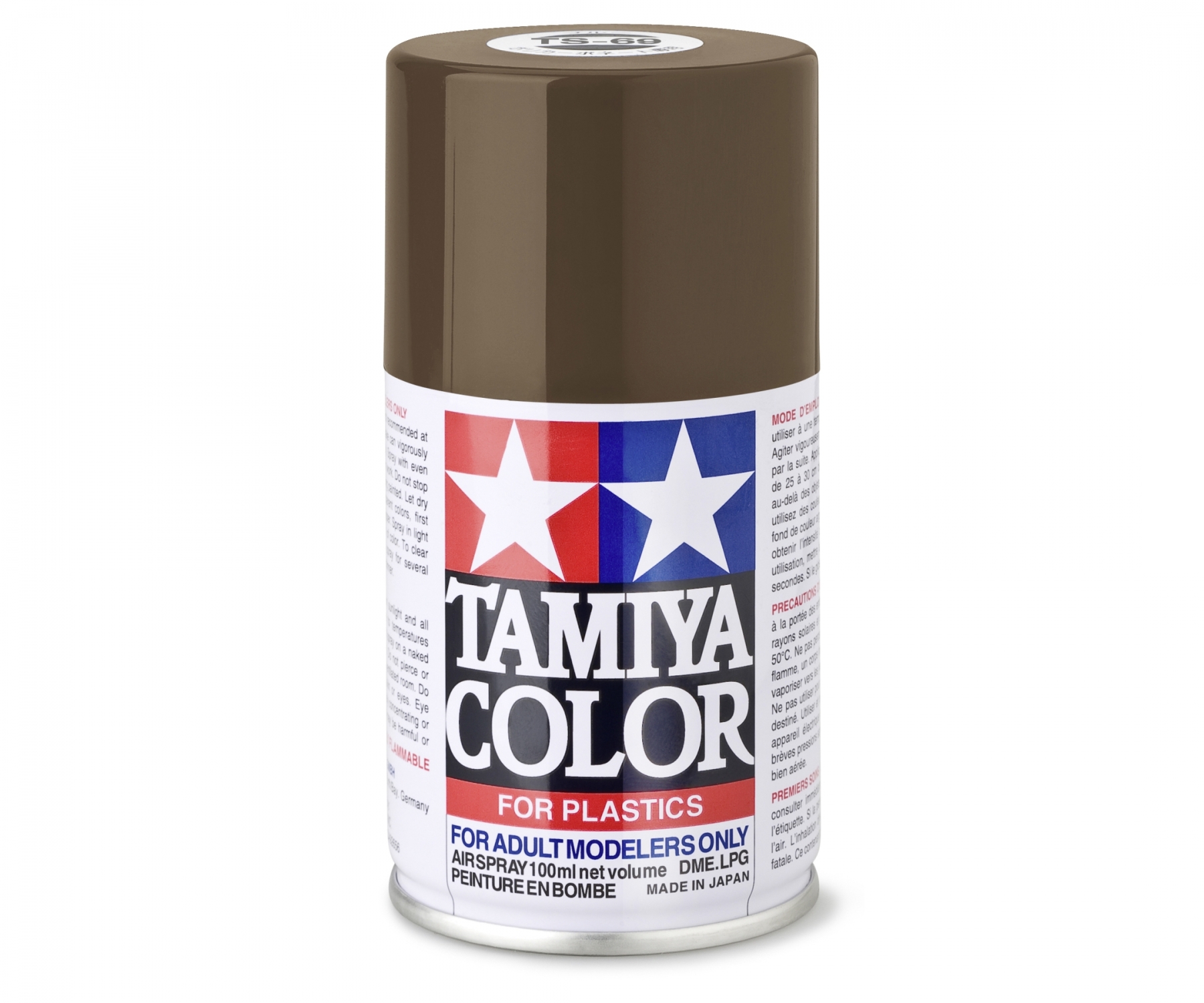 TS69 Spray Linoleum Deck Brown flat 100ml Tamiya