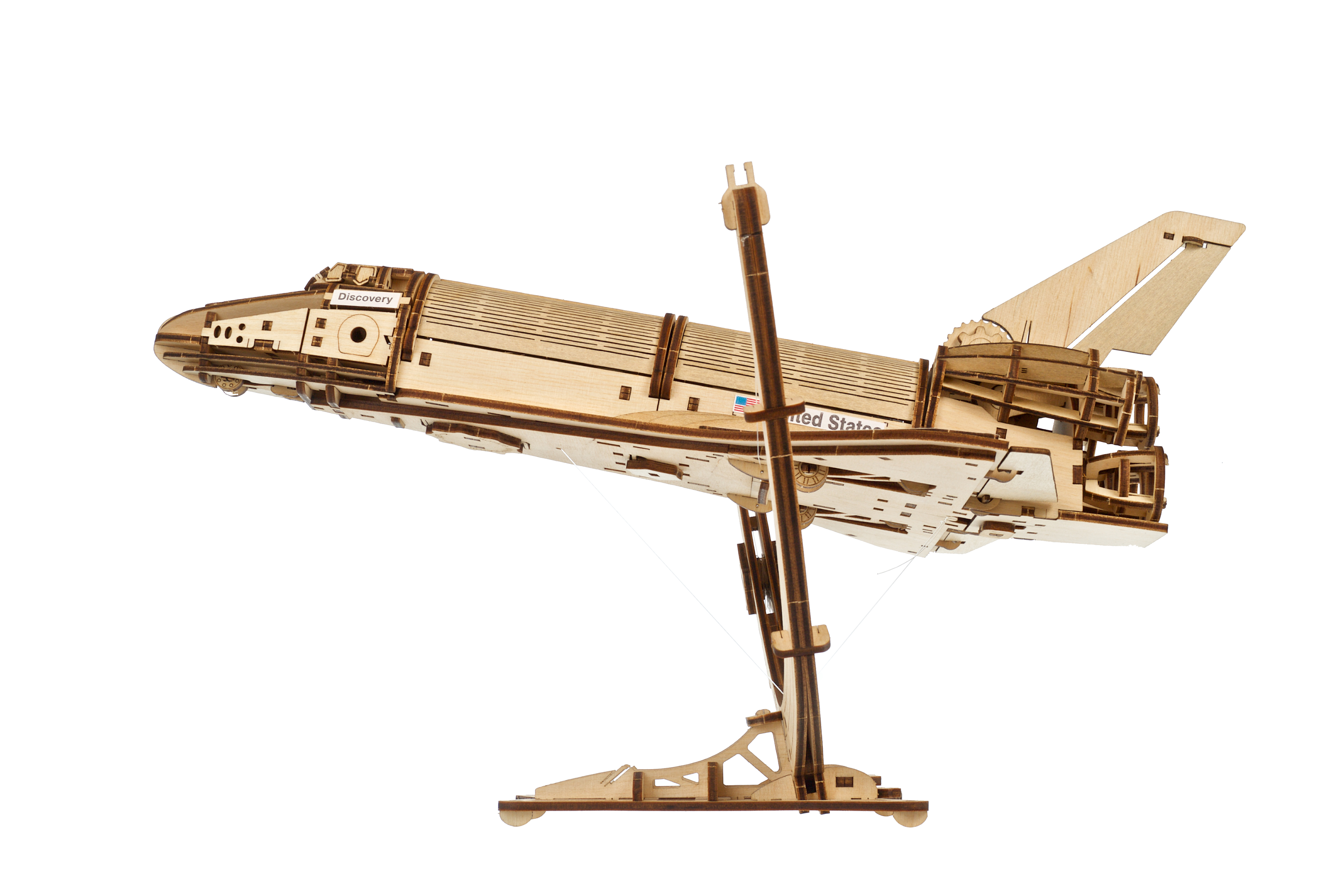 U-Gears NASA Spaceshuttle Discovery mechanisch houten bouwpakket
