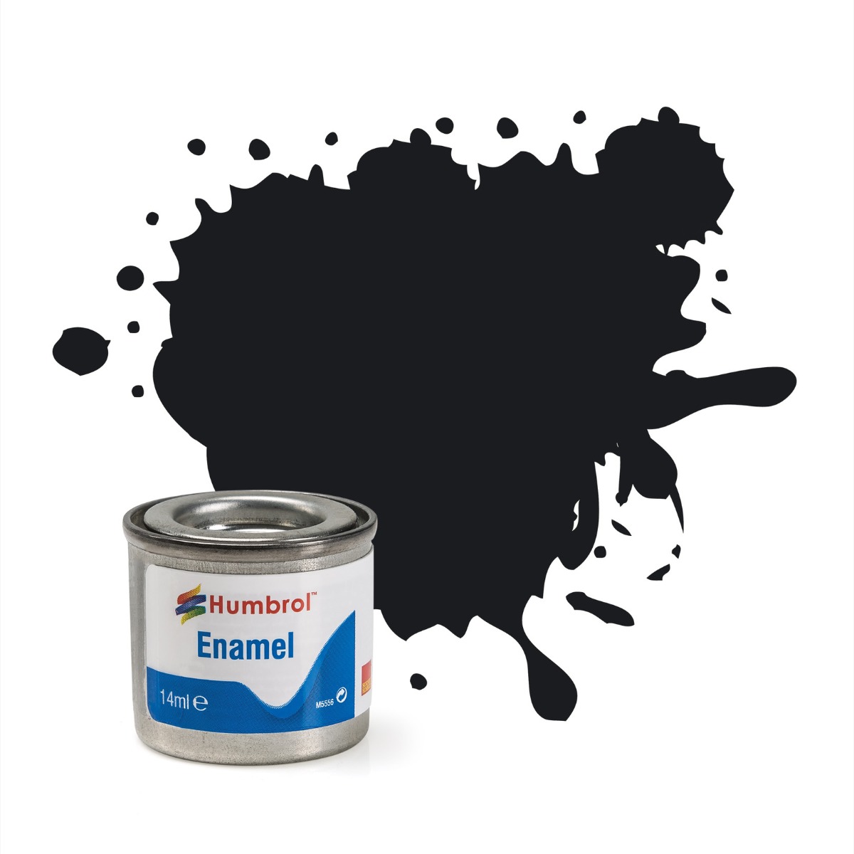 21 Black enamel brillant 14ml Humbrol
