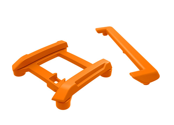 Traxxas Skid plate (roof)/ tailgate protector (orange)/ mounts (2)/ 3x8mm BCS (7) (fits #10711 Mini Maxx® body)