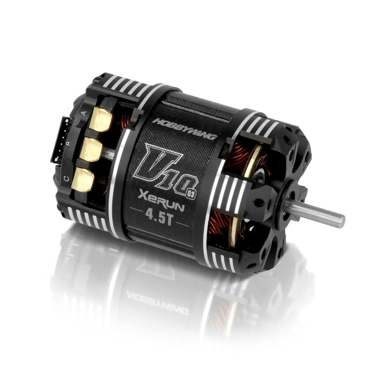 Hobbywing XeRun V10 4.5T Black G3 7340KV (2s) 4.5T Sensored for 1/10