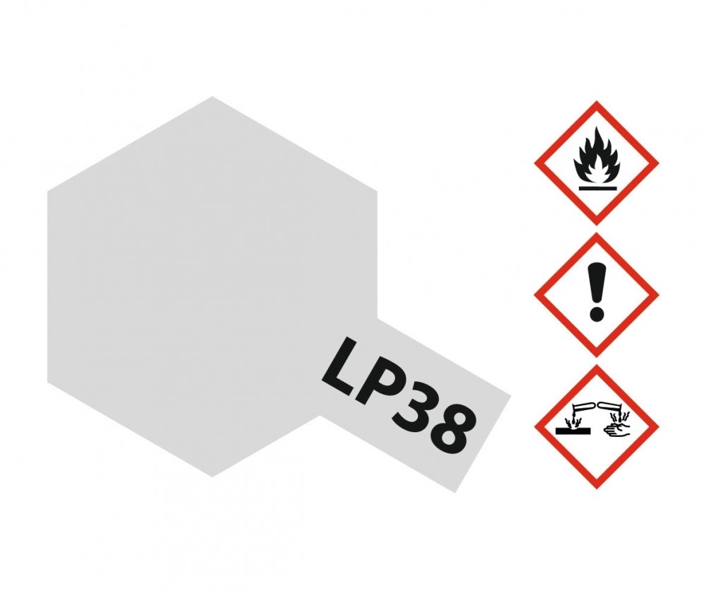 LP38 Potje Flat Aluminum flat 10ml Tamiya