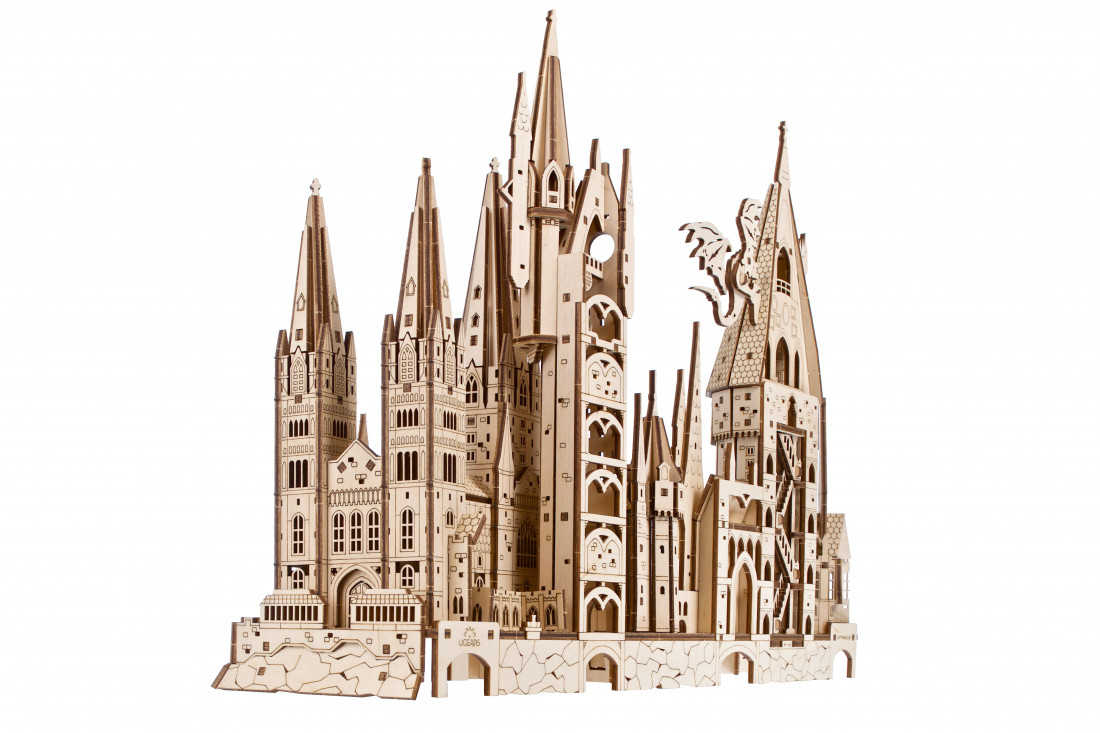 U-Gears Hogwarts kasteel Harry Potter mechanisch houten bouwpakket