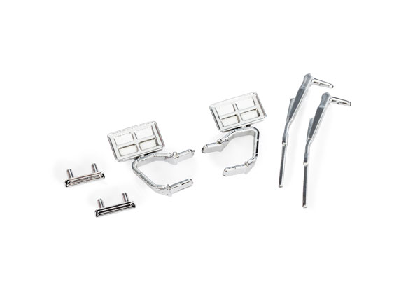 Traxxas Door Handles (left & right)/ Mirrors, Side (left & right)/ Windshield Wipers (fits #9812 body)