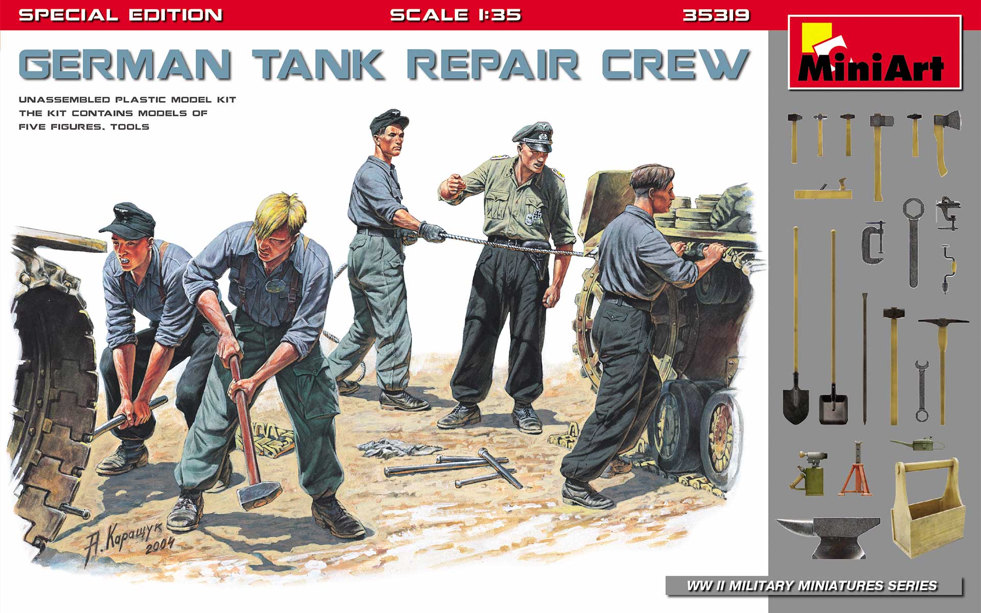 MiniArt German Tank Repair Crew 1/35