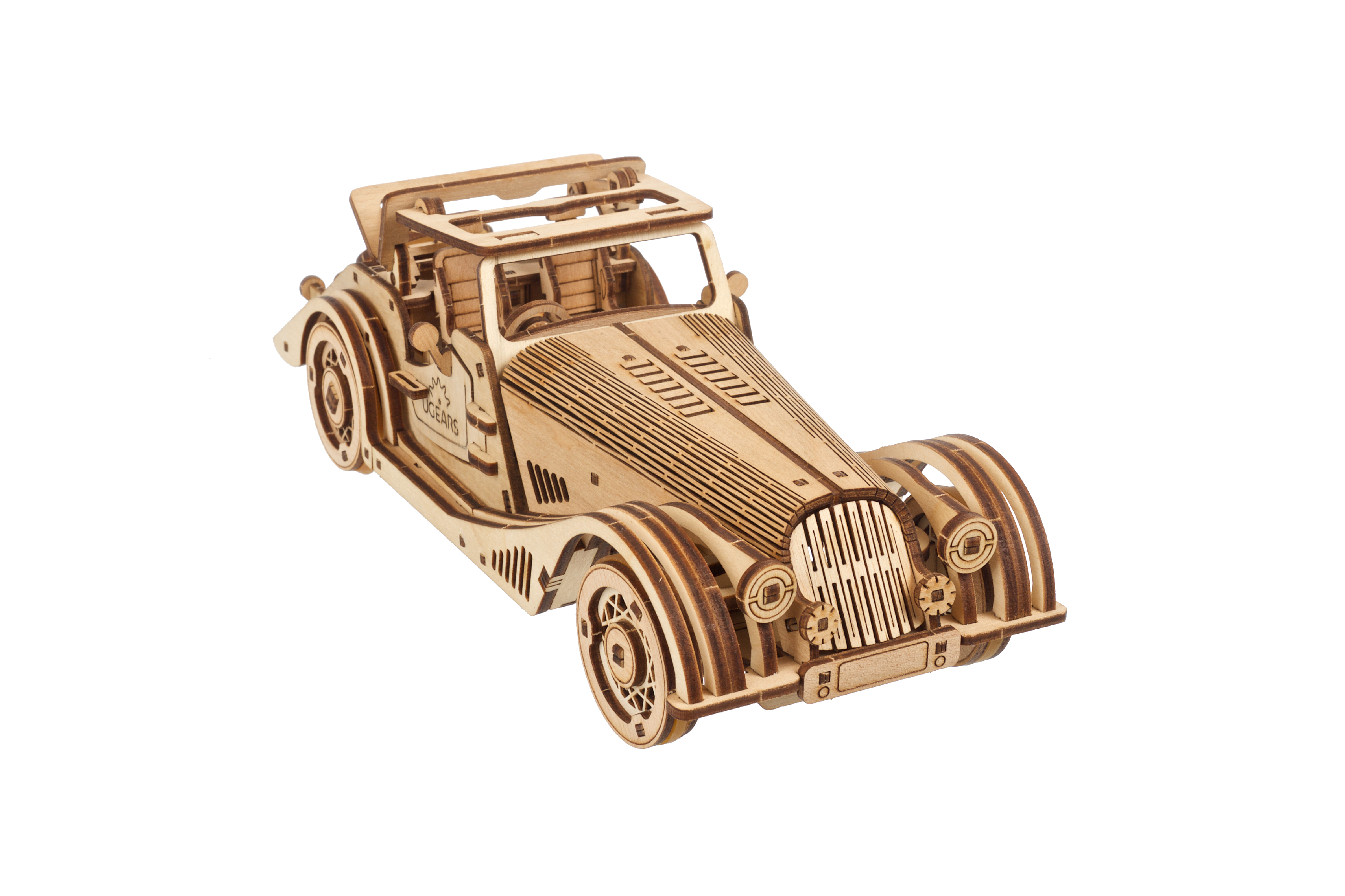 U-Gears Sportwagen Rapid Mouse mechanisch houten bouwpakket