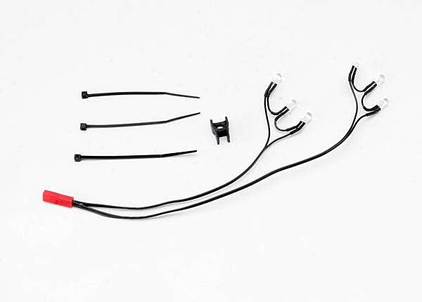 Traxxas LED lights rear harness (6 red lights) Summit (1)/ wire clip (1)