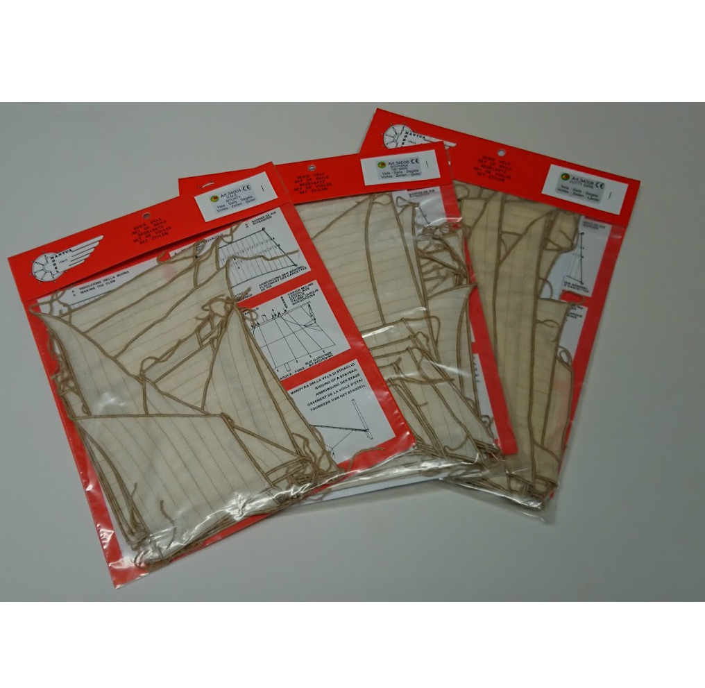 Mantua Model Pre-made Stitched Sail Set for The Pinta Kit 755 1/50