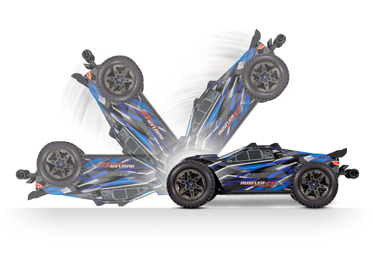 Traxxas Rustler 4X4 VXL ULTIMATE TQi TSM High-Performance Brushless Stadium Truck 1/10 Blue