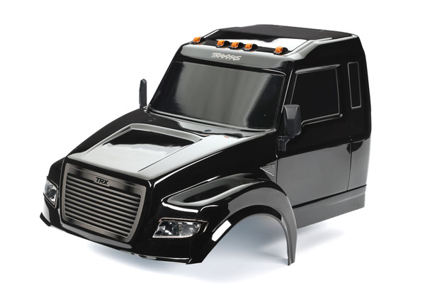 Traxxas Body TRX-6 Ultimate RC Hauler black (painted decals applied) (includes headlights roof lights & side mirrors)