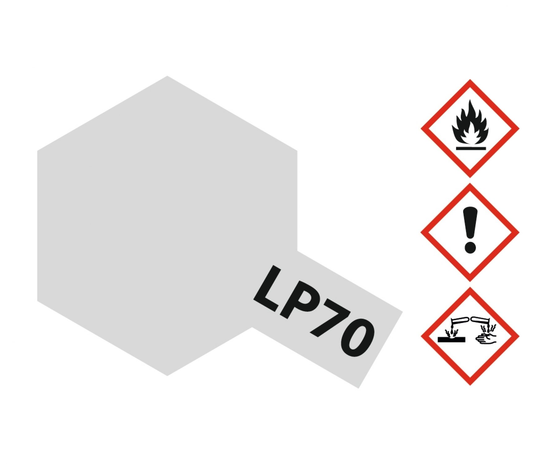 LP70 Potje Gloss Aluminum brillant 10ml Tamiya