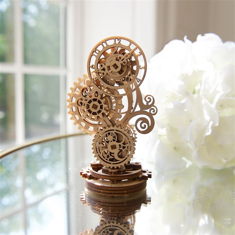 U-Gears Steampunk Clock / Klok mechanisch houten bouwpakket