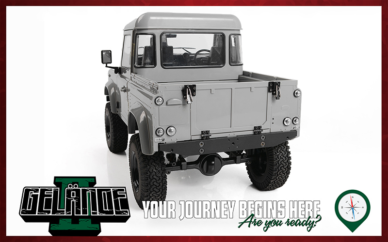 RC4WD Gelande II Truck Kit with 2015 Land Rover Defender D90 Body Set 1/10