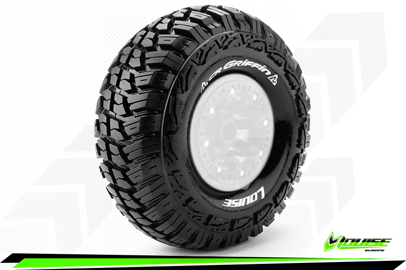 Louise RC CR-Griffin 1/10 Crawler Tires Super Soft for 2.2'' Wheels (2)