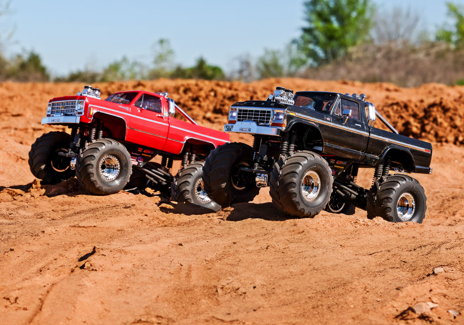 Traxxas TRX-4MT Chevrolet K10 Monster Truck 4WD Electric with TQ 1/18 Red