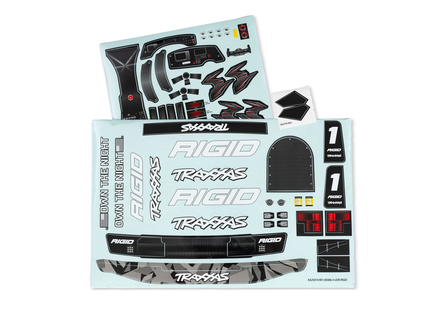 Traxxas Unlimited Desert Racer Rigid Decal Sheets
