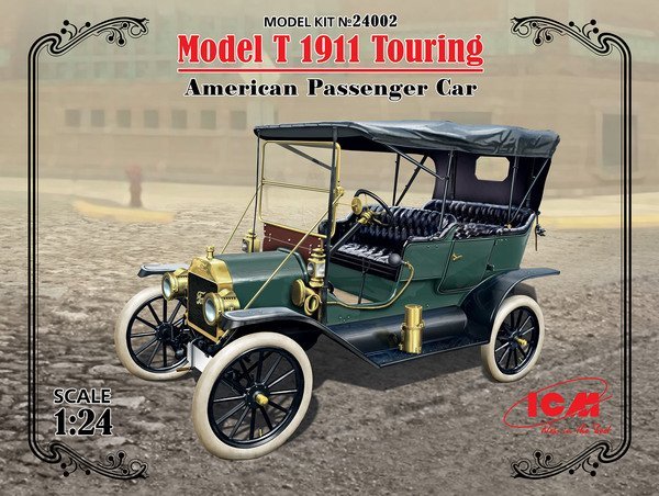ICM Model T 1911 Touring American Passenger Car 1/24