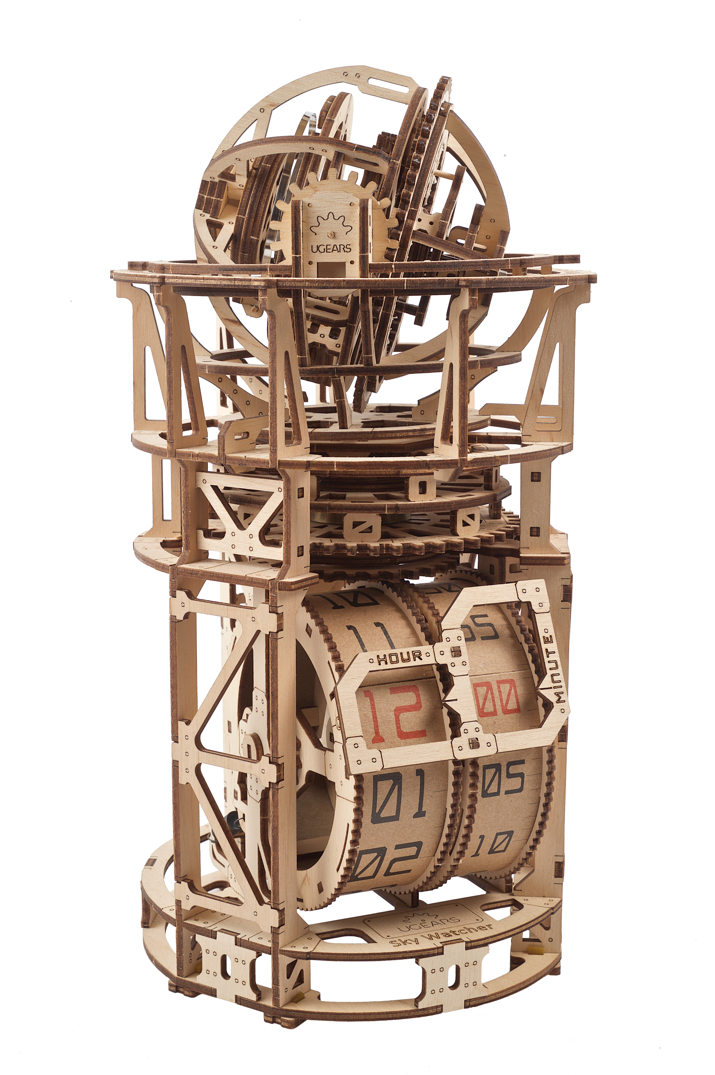 U-Gears Tourbillon Tafelklok mechanisch houten bouwpakket