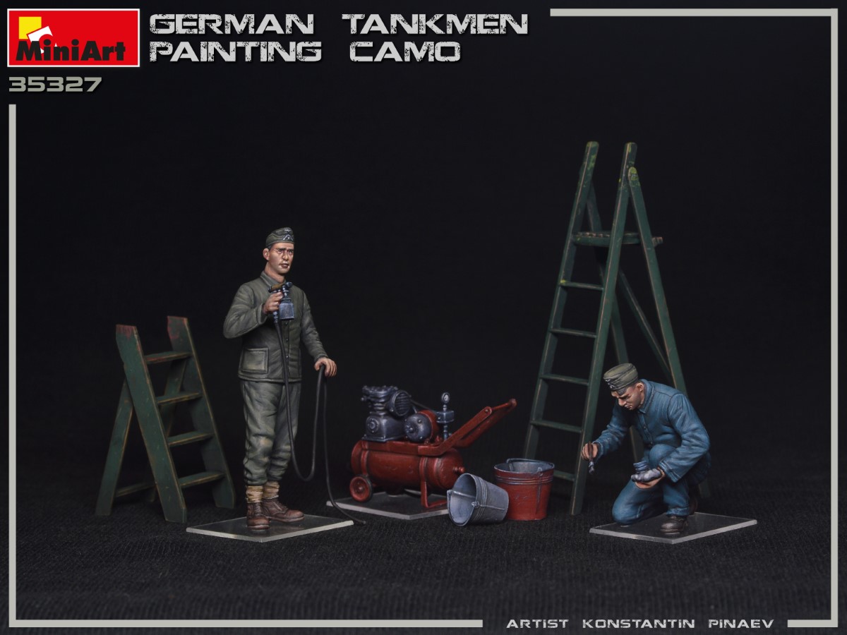 MiniArt German Tankmen Painting Camo 1/35