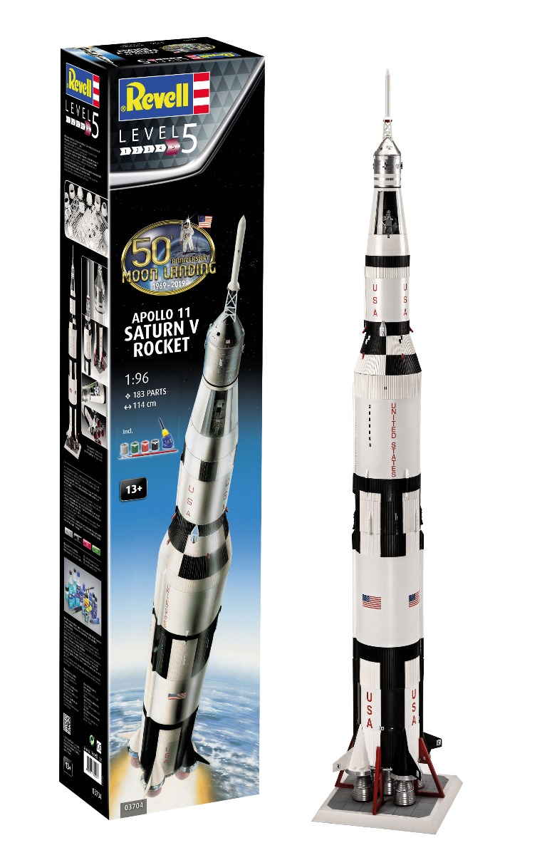 Revell Apollo 11 Saturn V Rocket 1/96 50th Anniversary moon landing 1969-2019