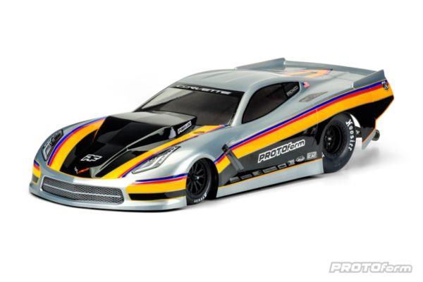 Protoform Chevrolet Corvette C7 Pro-Mod Clr Body Slash 2wd Drag 1/10