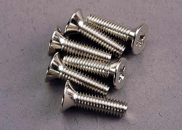 Traxxas Screws 4x15mm countersunk machine (6)