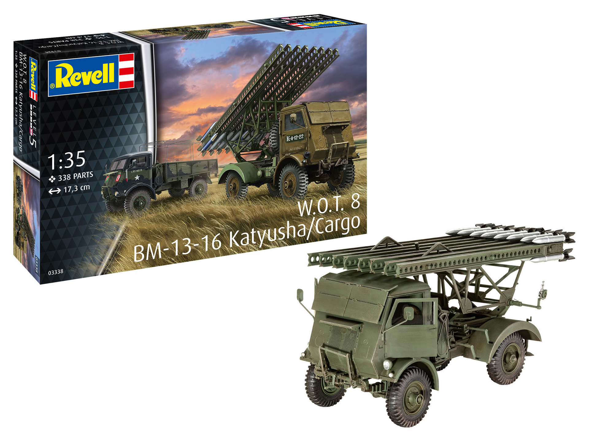 Revell BM-13-16 op W.O.T. 8 Chassis 1/35