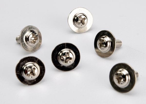 Traxxas Screws 3x8mm washerhead machine (large head for motor mount) (6)