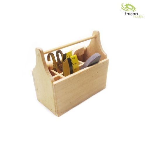 Thicon Houten Gereedschapskist met Gereedschap 1/10