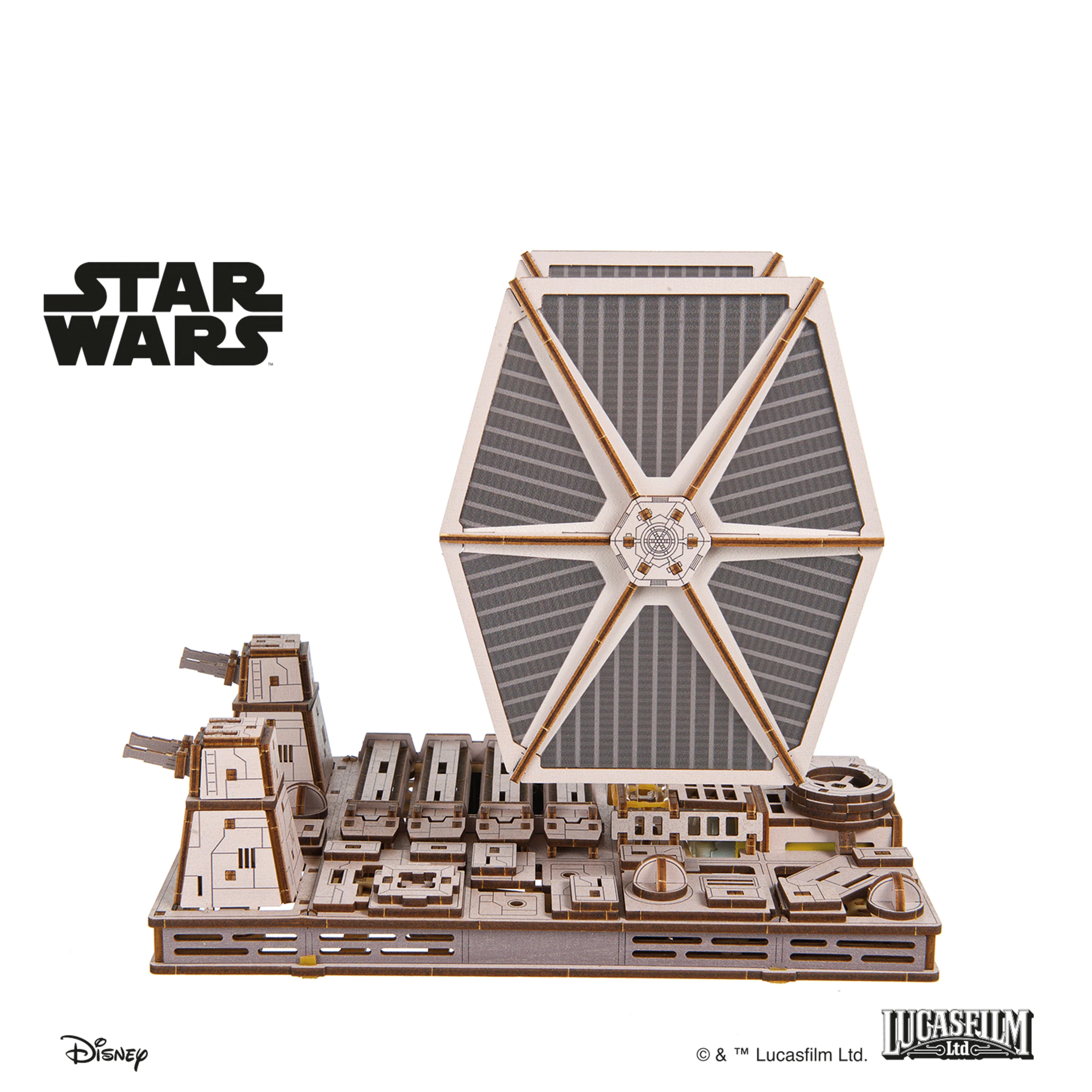 U-Gears Tie Fighter Star Wars mechanisch houten bouwpakket