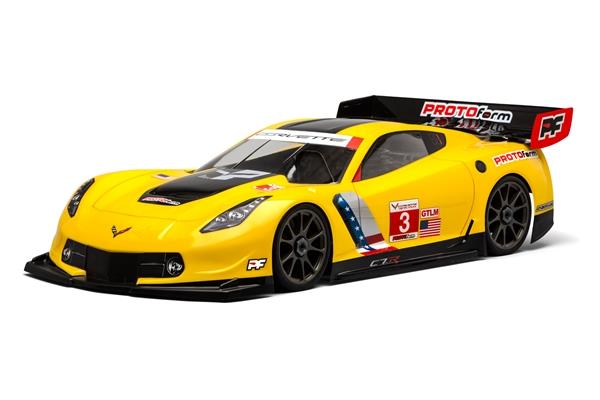 Protoform Chevrolet Corvette C7.R Clear Body for GT (Long) 1/8