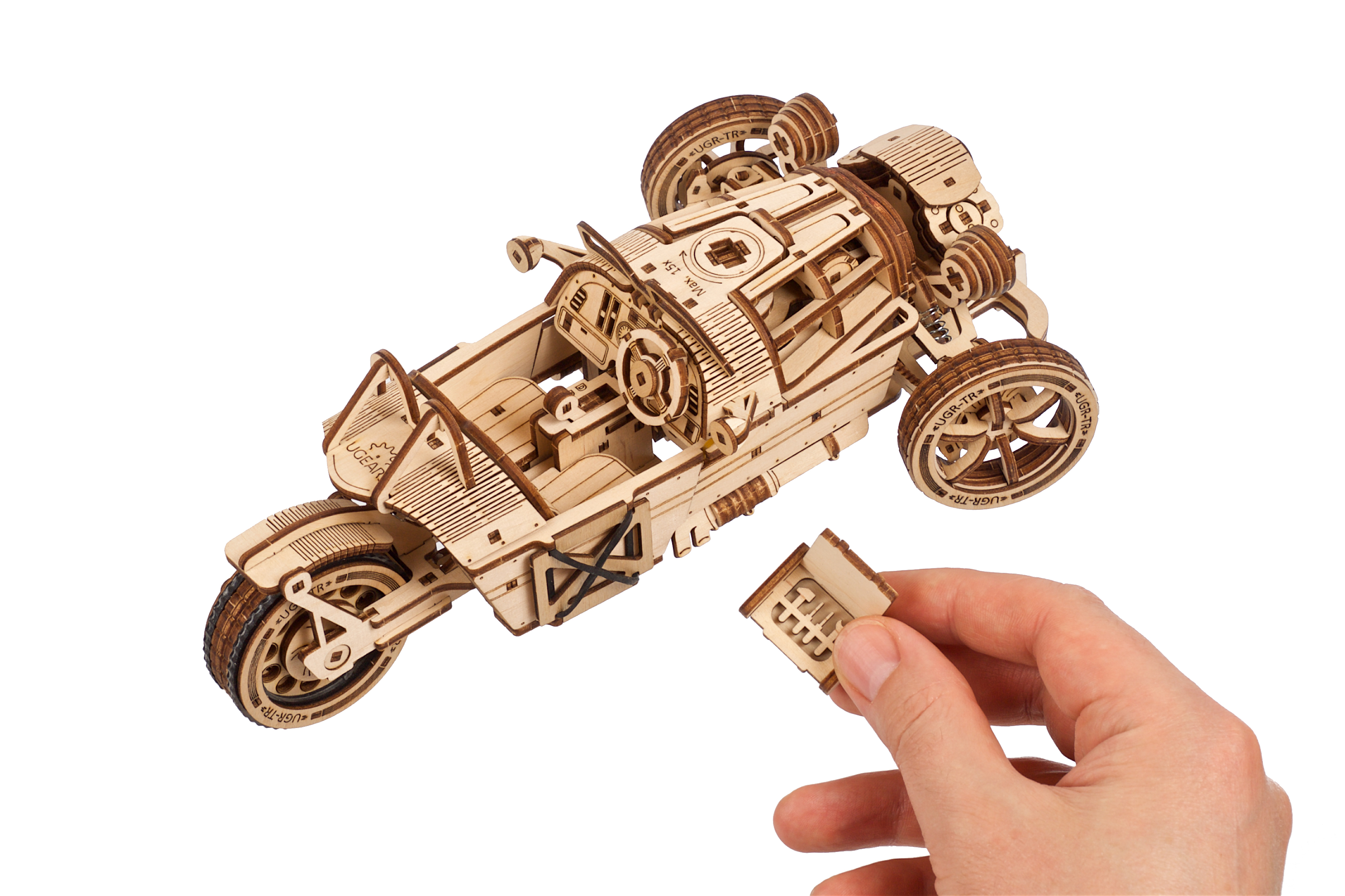 U-Gears Driewieler UGR-S mechanisch houten bouwpakket