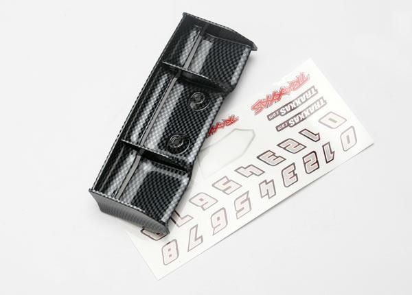 Traxxas Wing 1/16 E-Revo (Exo-carbon finish)/ decal sheet