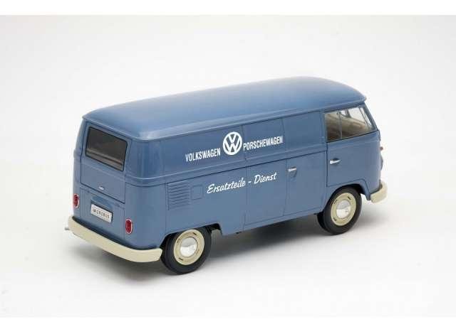 Welly 1963 Volkswagen T1 Bus Ersatzteile-Dienst 1/18 Blauw