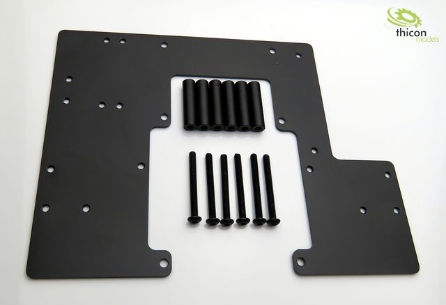 Thicon 	Aluminium Cabineplaat voor Tamiya Cabine 1/14