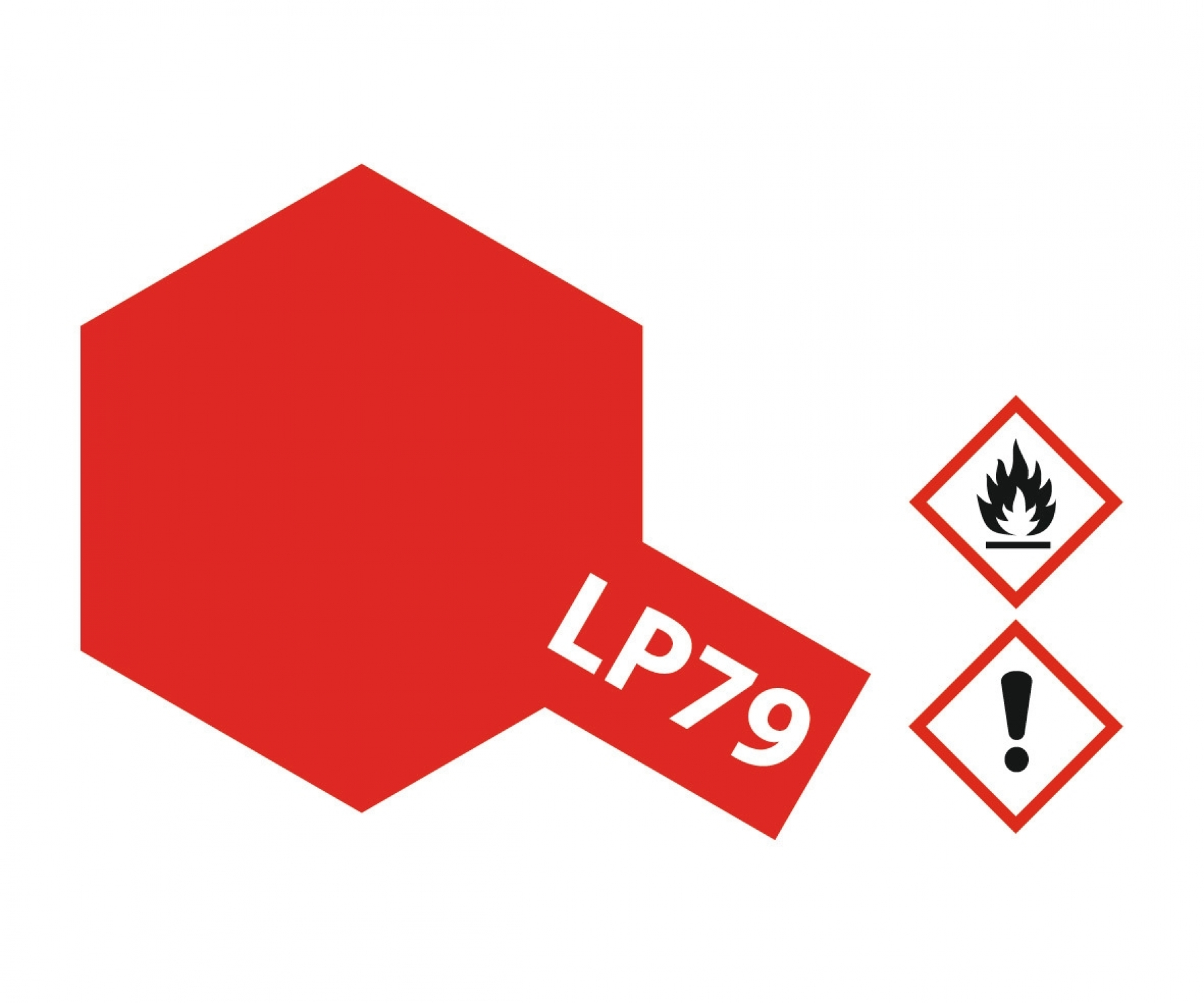 LP79 Potje Flat Red flat 10ml Tamiya