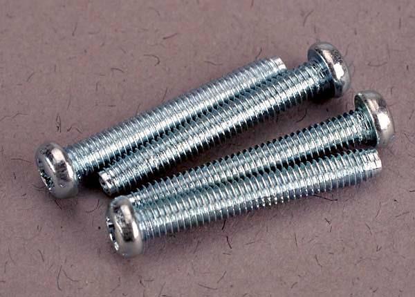 Traxxas Screws 2.5x19mm roundhead machine screws (4)