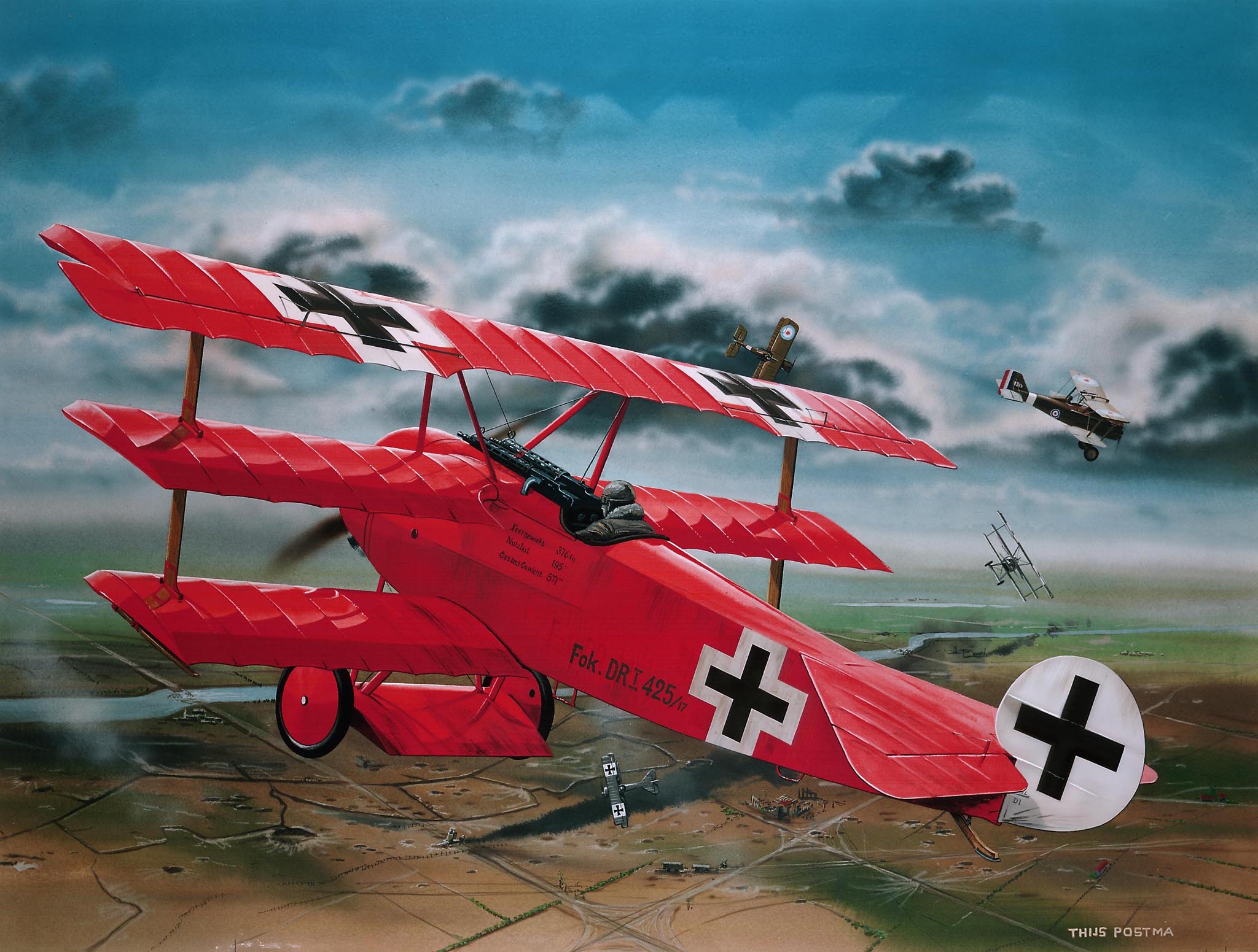 Revell Fokker DR. I Manfred von Richthofen 1/28