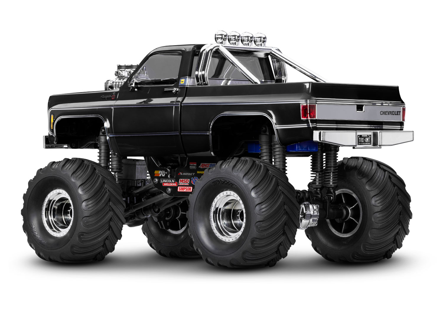 Traxxas TRX-4MT Chevrolet K10 Monster Truck 4WD Electric with TQ 1/18 Black