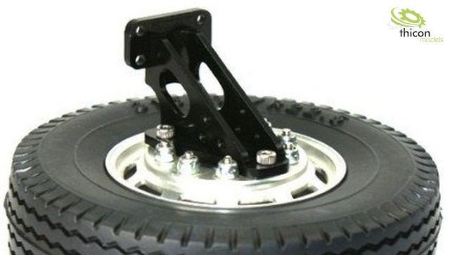 Thicon Spare wheel holder Alu black for Alloy Wheels 1/14