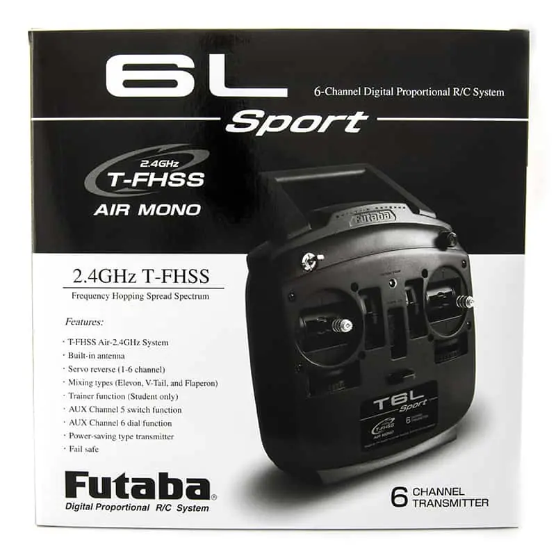 Futaba 6L Sport 6 Kanaals 2.4GHz afstandsbediening met R3106GF ontvanger T-FHSS Air Mono Mode1