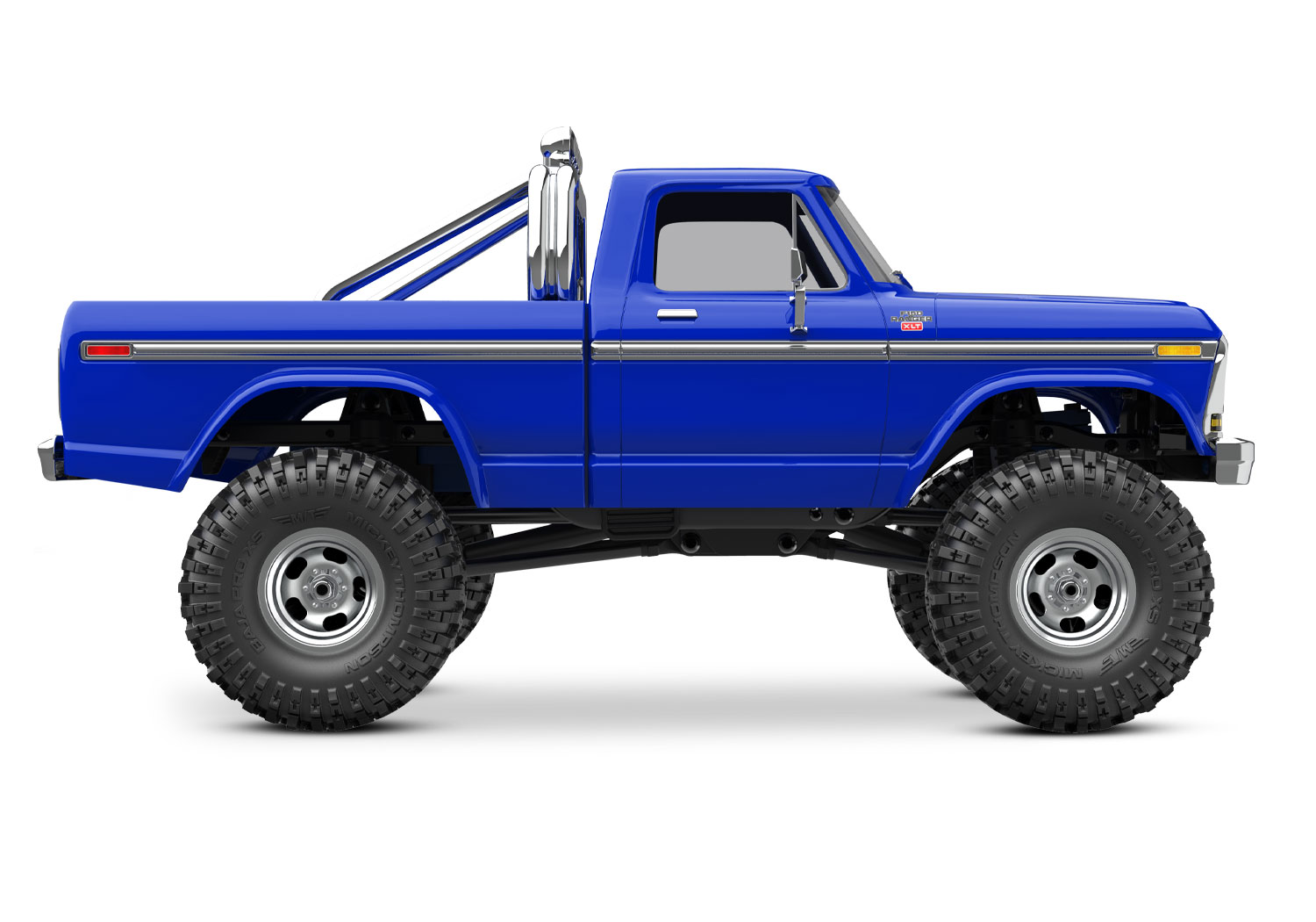 Traxxas TRX-4M High Trail Ford F-150 Ranger XLT Truck 4WD Electric Scale and Trail Crawler with TQ 1/18 Blue