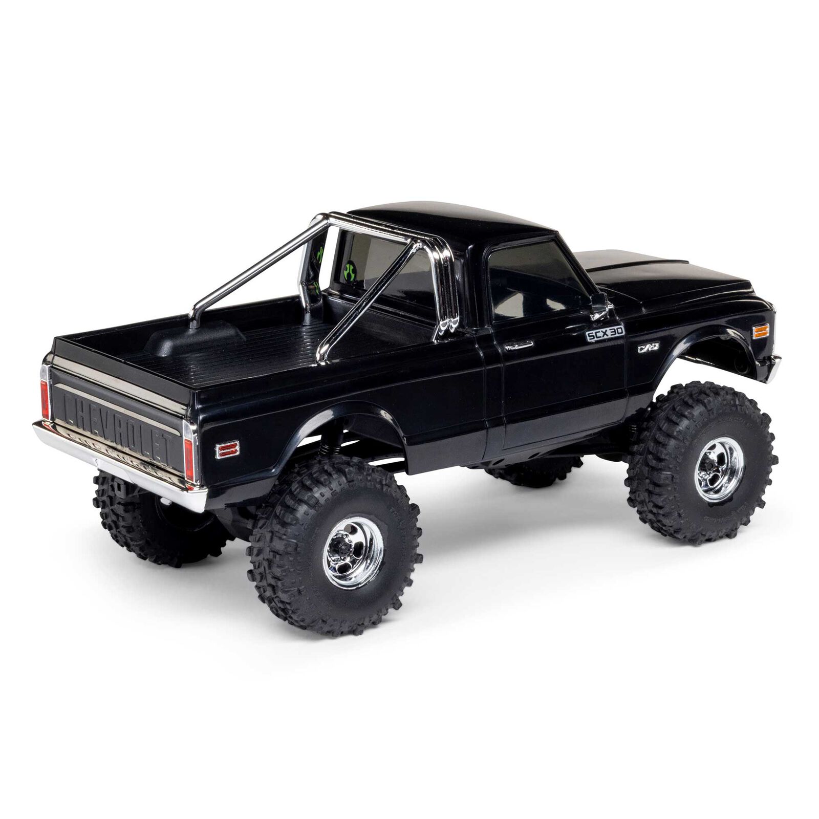Axial SCX30 Chevrolet K10 4X4 RTR Brushed Rock Crawler (Battery & Charger Included), Black 1/30