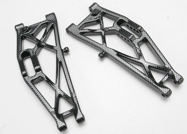Traxxas Suspension arms, rear (left & right), Exo-Carbon finish
