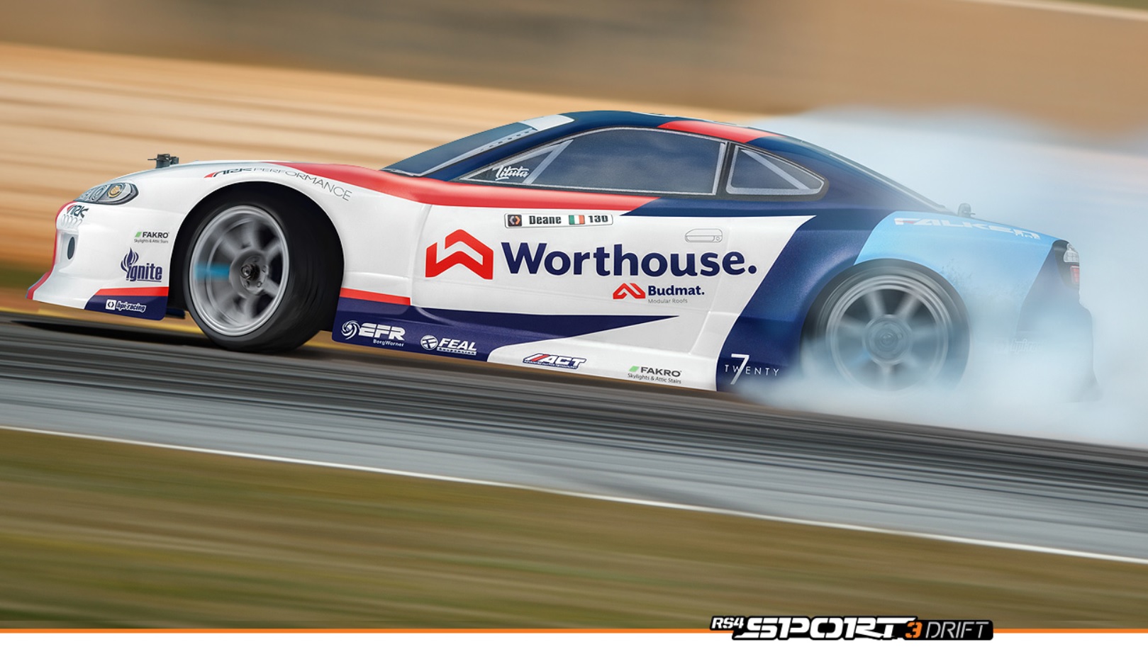 HPI RS4 Sport 3 Drift Worthouse James Dean Nissan S15 1/10