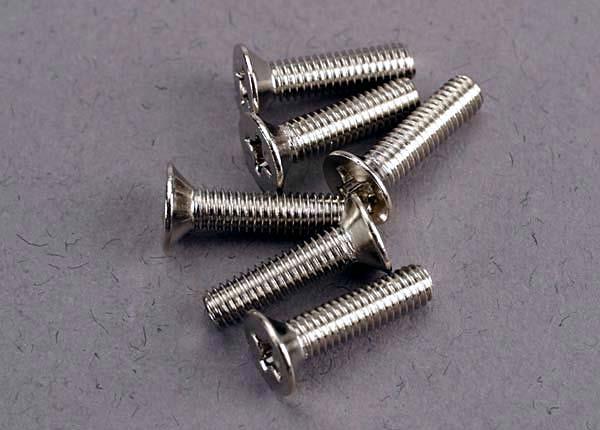 Traxxas Screws 3x12mm countersunk machine (6)