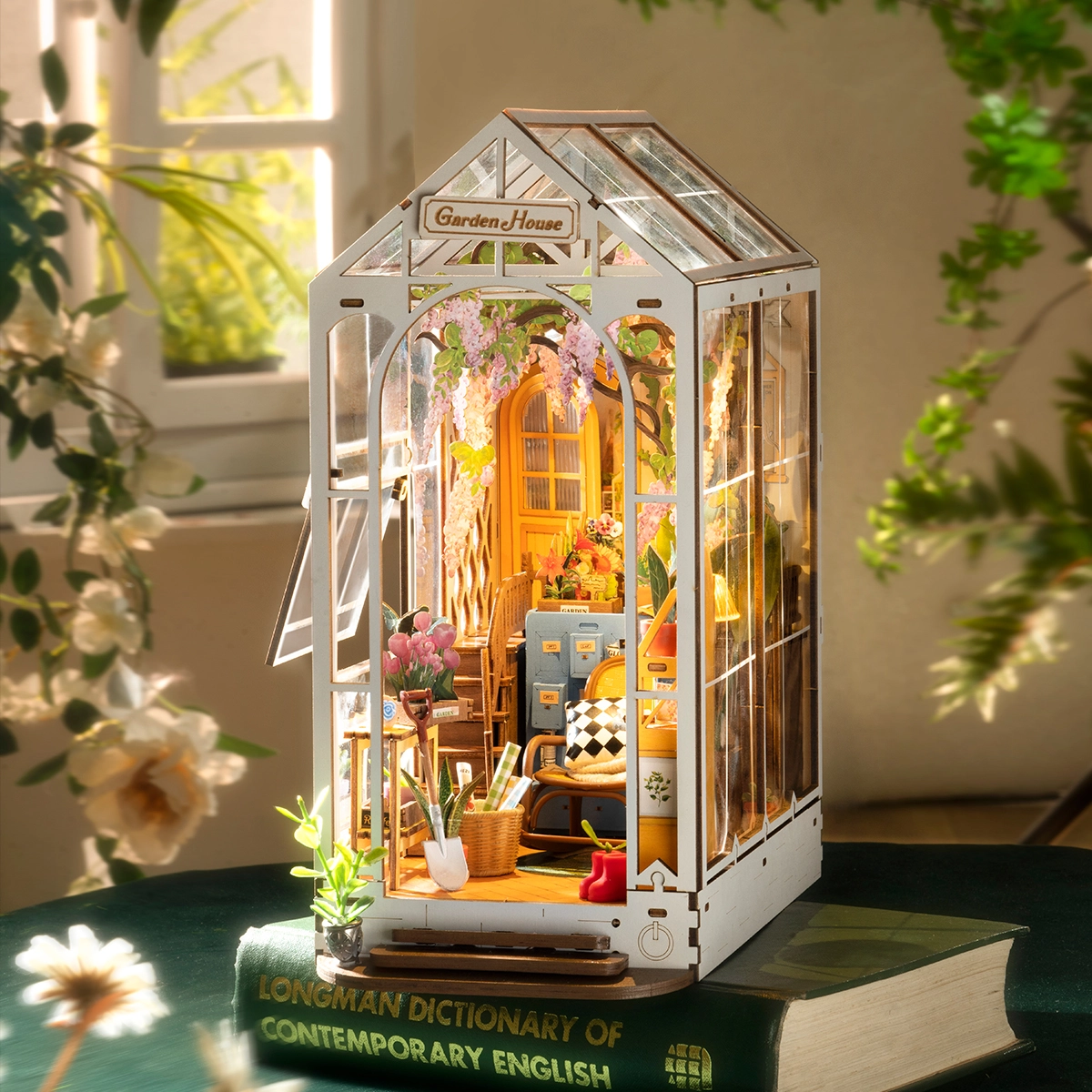 Rolife Book Nook & Wonderland Garden House